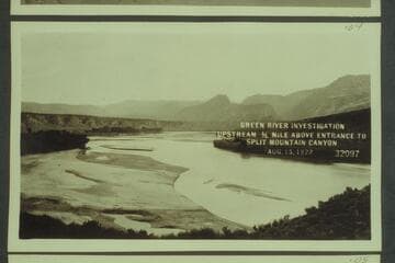 Green Mountain Investigation:  Upstream 1/2 Mile above Entrance to Split Mountain Canyon