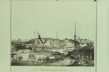 Copy from print at Territorial Museum at Yuma, Arizona:  "Fort Yuma Colorado Rivr. Calia."