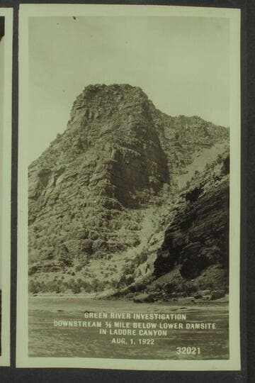 Green River Investigation- Downstream 1/2 mile below lower damsite in Ladore Canyon