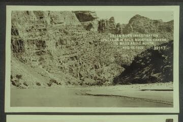 Green River Investigation; upstream in Split Mountain Canyon, 1 1/4 miles above mouth