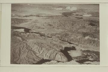 View down Lake Mead from above Grand Wash Cliffs