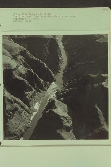 Travertine Canyon and Rapid. The river was clear when the picture was made