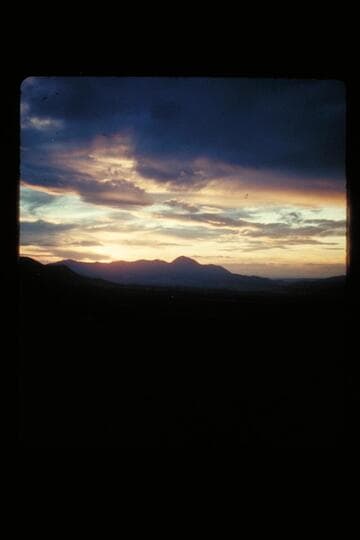 Sleeping Ute; sunset