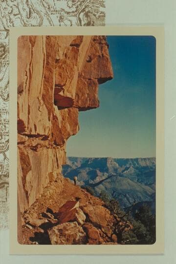 The Nankoweap Trail.  Kwagunt Butte lower center