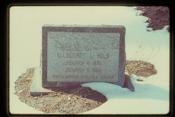 Ellsworth Kolb headstone, Grand Canyon Cemetery