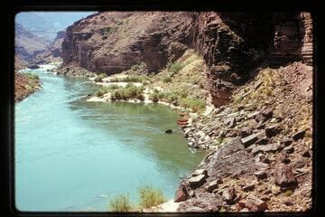 Upriver from area of ruins at Mile 137.5, left bank