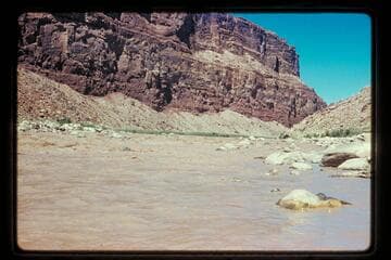 Up Badger Rapid from lower left bank, prel. 5850 cfs