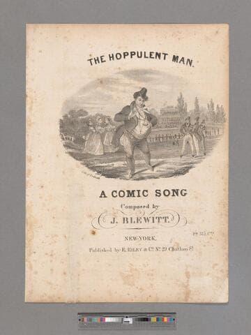 The hoppulent man : a comic song / composed by J. Blewitt