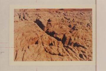 Northeast along fault crossing 73 about 1 1/4 miles from Colorado River.  Frustration CAnyon is at the intersection of the lines marked MS