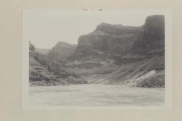 Upstream from approximately Mile 122.6.  Approximate gauge:  75,000 cfs