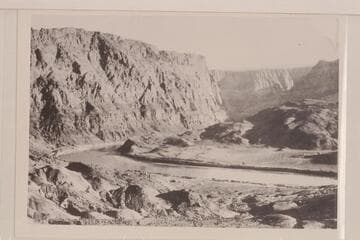 Lees Ferry.  The fort and tents, lower center.  From Charles Spencer collection, p.57, lower left
