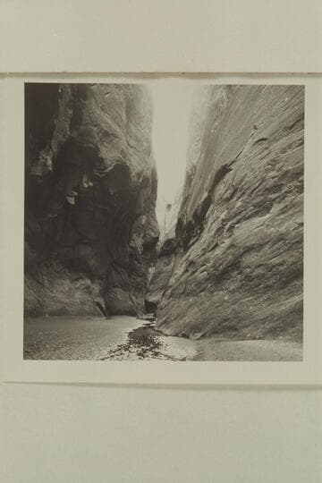 Narrow canyon between the fault and the junction with the south fork of 73.6