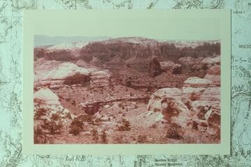 Drainage of Escalante River from top of Waterpocket Fold