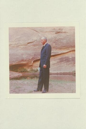 The Flying Bishop Bill Wells at The Chapel before he tied the knot for Harry and Dorothy Aleson