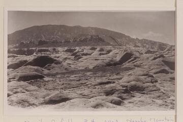 Navajo Mountain from basin north of Black Water Creek