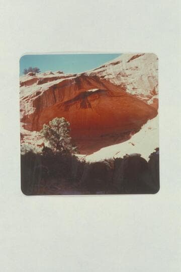 [same image as V035/0117.01 and V035/0117.02]  Natural Bridge in Navajo Canyon.  Masland proposes the name, "Whitehat Bridge."