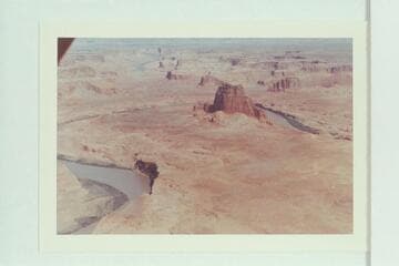 Northwest across Glen Canyon into Last Chance Creek. Mile 49.4