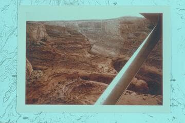 Northeasterly across Stevens Canyon to VABM 6745 at upper right