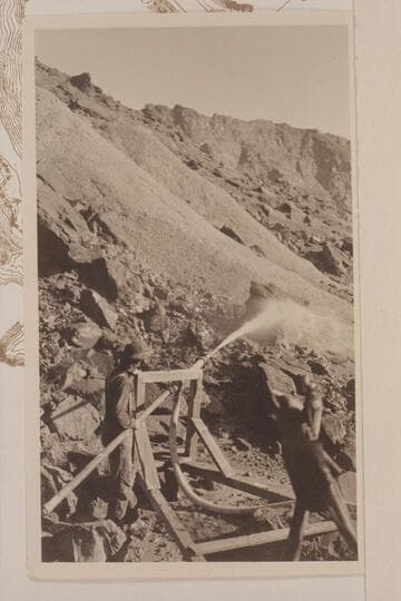 Monitor at Lees Ferry in the Spencer placer operations