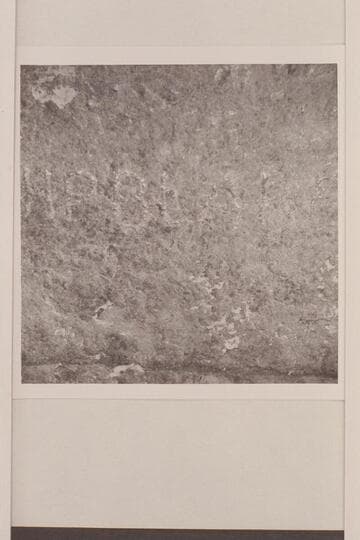 The name "H P Blake" cut near the stream at the mouth of Bridge Canyon