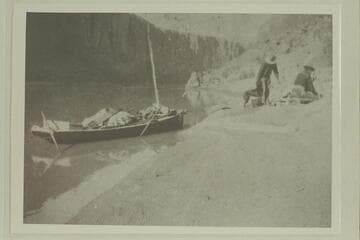 Galloway and Knox at camp in Glen Canyon