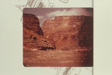 Up river at foot of rapid at Cave Spring (?)