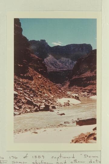Rapid in Marble Canyon captioned 21 Mile Rapid by Butchart