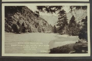 Green River Investigation:  Downstream in Red Canyon, 1 mile below Carter Creek