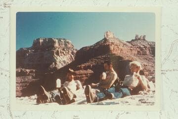 Ellis and Hafterson.  The "wonderful time, wish you were here" photo, temp. 42, done rapidly.  Wotan and Angels in background