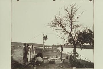 Camp at Henry's Fork.  Smoke or mosquitos, etc