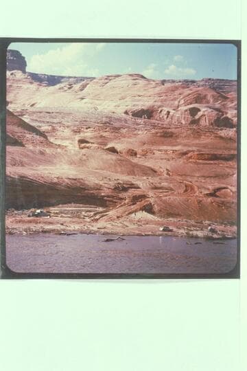 Cane Creek boat landing and end of jeep road from Wahweap