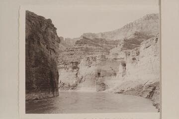 Vaseys Paradise.  Nevills boats on the beach at camp