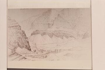 Colorado below Chuar outlet.  Copy of original sketch by B. L. Young