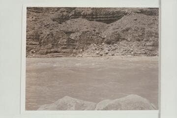 Garth Marston at the lower end of rapid at Mile 24.5.  The boat is the "Sandra"