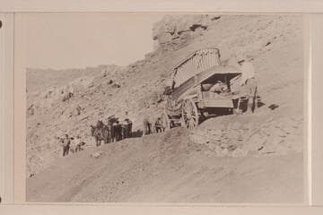 Hauling launch from Flagstaff to Lees Ferry; Spencer placer operation at Lees Ferry