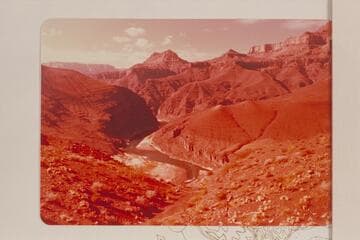 Solomon's Temple and the Tabernacle from the left bank near Mile 70.  Downriver view