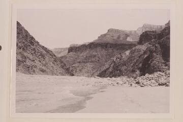Upstream from beach at lower end of Hermit Rapid