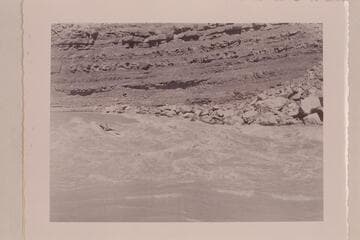 Soap Creek Rapid.  Mile 11 1/2.  Frank Wright drops into the head