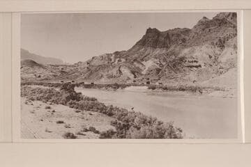 Old Spencer Camp, Lees Ferry.  Looking toward Paria Wash