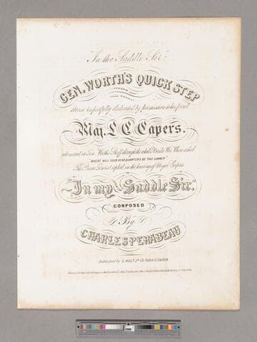 Gen. Worth's quick step / composed by Charles Perabeau