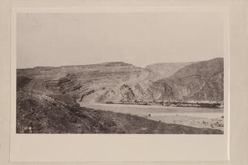 Entrance into San Juan Canyon just below mouth of Chinle Creek.  Canyon in Goodridge formation.  Looking southwest