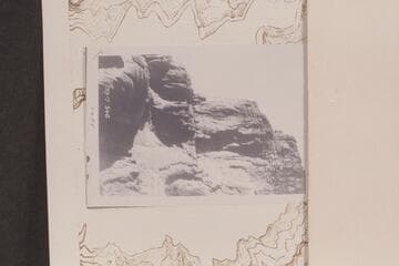Cliff near camp of 1909, Oct. 25-26 at Mile 58.8 in Glen Canyon
