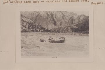 Galloway running the rapid at Mile 205.3 in Split Mountain