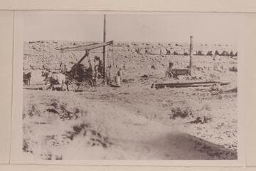 Drilling for oil at the San Juan Oil Field near Mexican Hat