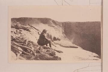 Head of the upper part of the Grand Falls.  The Little Colorado