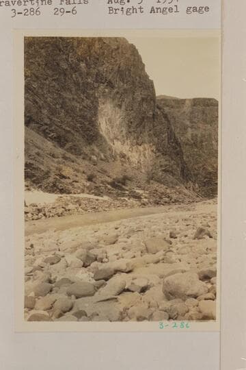 Up river above Travertine Falls