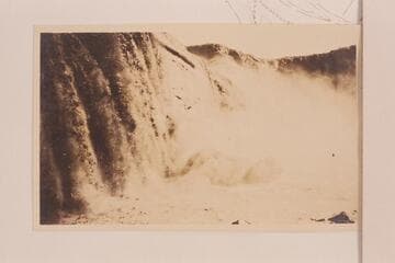 Heavy mudded flow over the Grand Falls of the Little Colorado