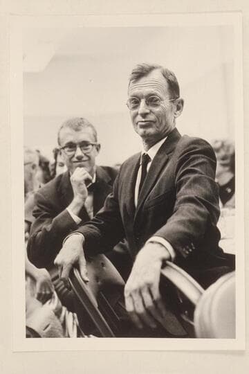 John Harvey Butchart at right; Emery Kolb's birthday dinner at Grand Canyon
