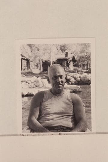 Moulty Fulmer.  Phantom Ranch.  Moulty's first traverse of Grand Canyon was in 1948