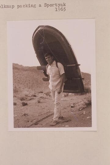 Buzz Belknap packing a Sportyak